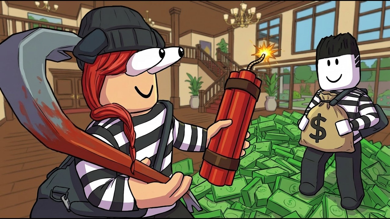 ÍGY NE RABOLJ KI EGY HÁZAT! 😆 - Rob It (Roblox) w/Immu, Jánosik Gergő