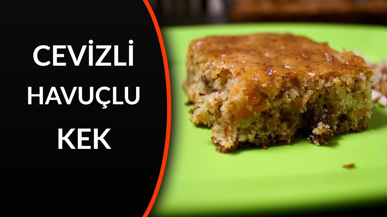 yumurtasız cevizli havuçlu kek tarifi YouTube