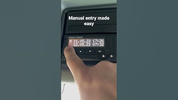 Manual entries made easy #hgvdriver #trucker #tacho