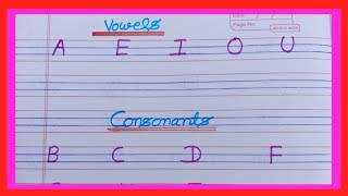 vowels and consonants ! vowels consonants !  vowels kitne hote hai ! a e i o u ! vowels in English