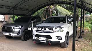 Hilux E 2021 vs Hilux G - Interior and Engine