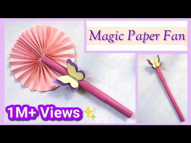 Cute Paper Pop Up Fans /DIY Watermelon Hand Fans making paper fan /how to  make a japanese paper fan 