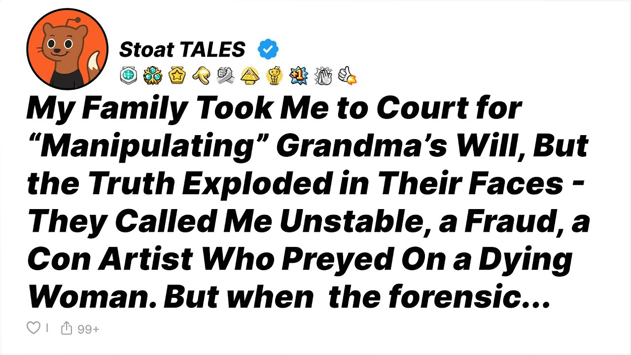 My Family Took Me to Court for “Manipulating” Grandma’s Will, But the Truth Exploded in Their Faces