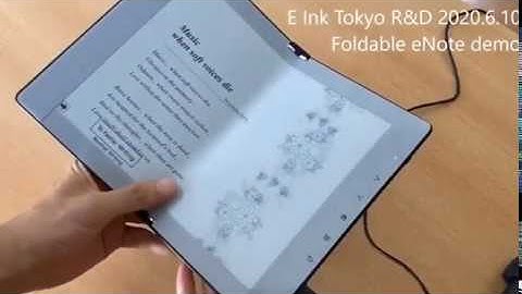 Eink Foldable E-reader/Note-taking Tablet Prototype June 2020
