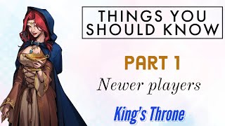 King's Throne - New players : Things you should know ! screenshot 2