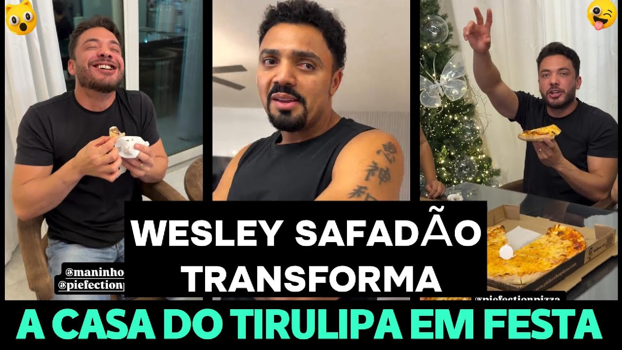 TIRULIPA SE ASSUSTA AO VER WESLEY SAFADÃO CHEGAR COM 45 FAMILIARES EM SUA CASA