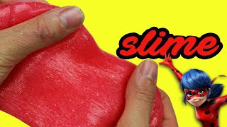 Miraculous Ladybug DIY SLIME Recipe! Super Easy &amp Super Stretchy  Toy Caboodle