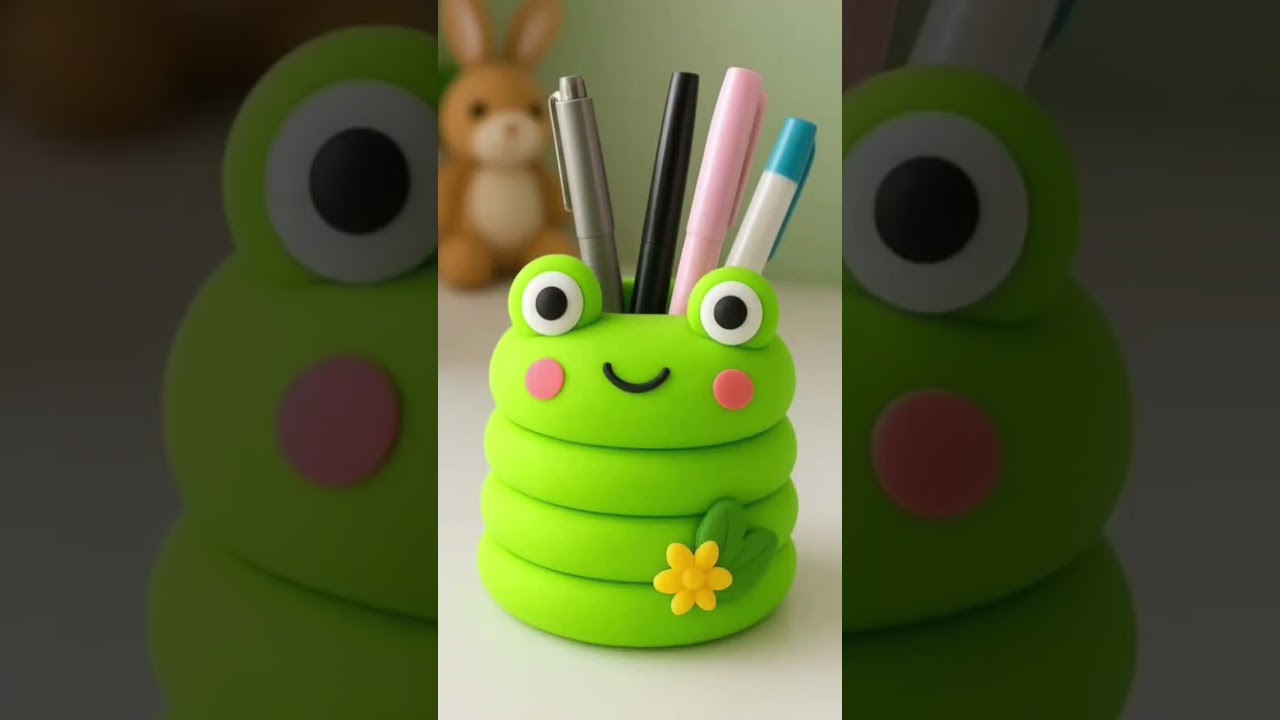 DIY Pen Holder Craft Easy Desk Organizer from Waste Material ✂️  Home Decor Ideas