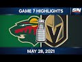 NHL Game Highlights | Wild vs. Golden Knights, Game 7 - May 28, 2021