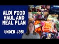 Family Food Haul and Meal Plan on a Budget - Under £35 for Family of 4