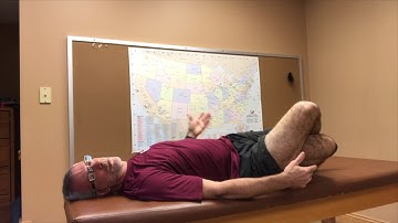 Supine hip internal rotation stretch   HD 720p
