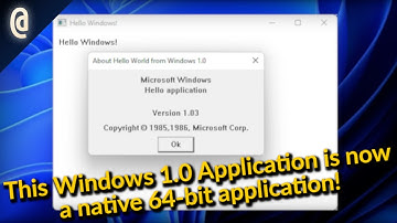 What Does It Take To Port 16-Bit Windows 1.0 Applications Into Native Windows 11 Programs?
