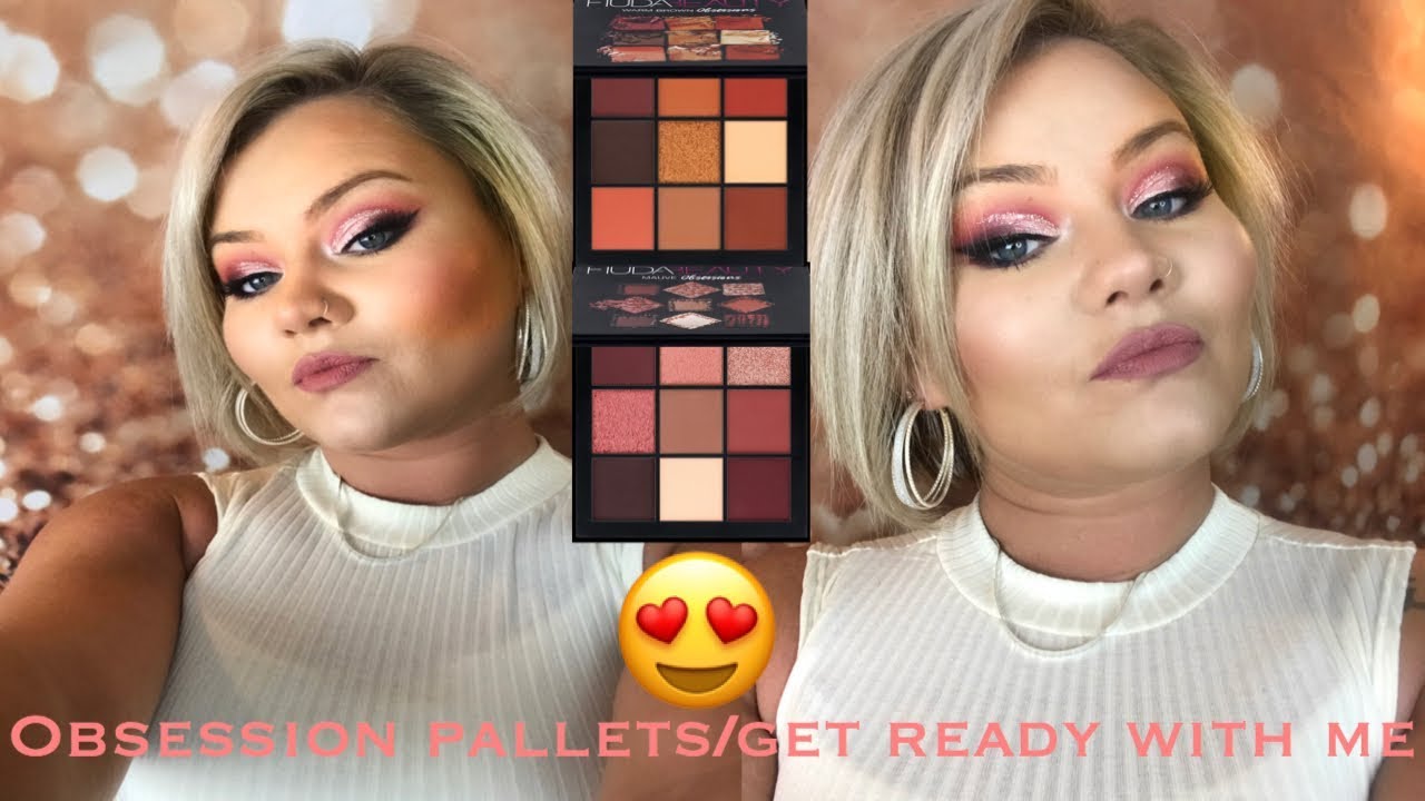 Get Ready With Me Huda Beauty obsession palettes