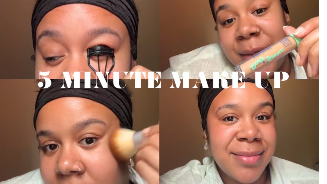 5 MINUTE EVERYDAY MAKE UP | Minimal Products + Beginner Friendly - YouTube