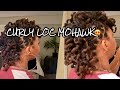 Curly Mohawk On Short/Medium Locs