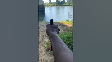 Do Bullets really Bounce off Water? #tactical #pistol #shooter #gunshooting #coolgun #viral