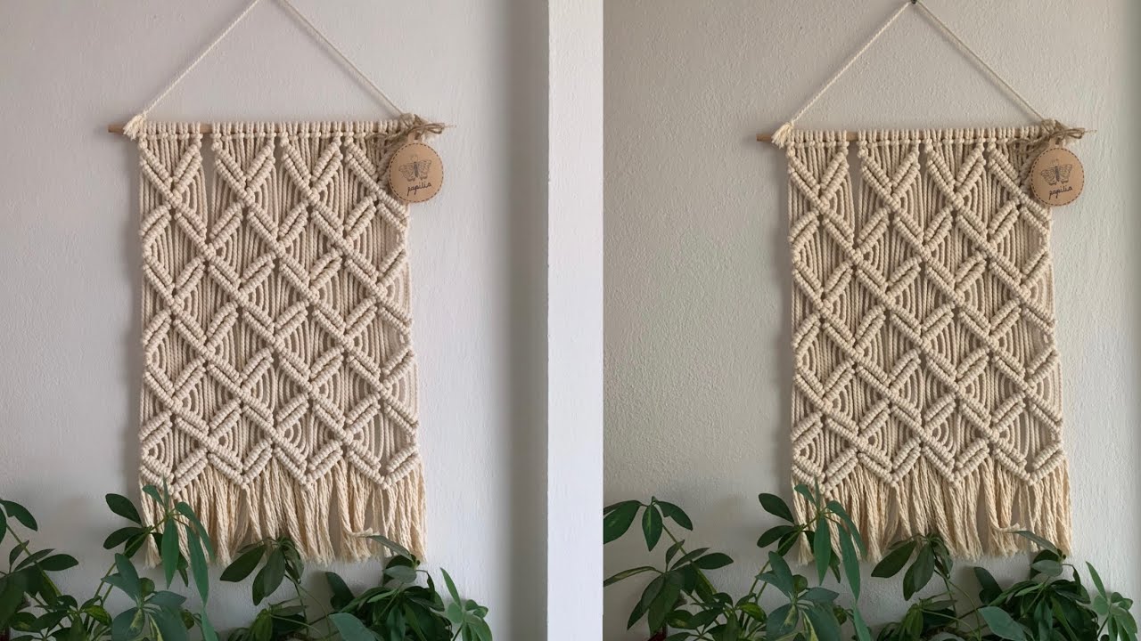 Makrome Duvar Süsü | Kolay Anlatım Macrame | Wall Decor 🍀✨🧶 #macrame #duvarsüsü