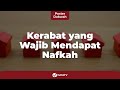 Kerabat yang wajib mendapat nafkah  poster dakwah