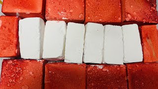 Soft Orange Chalk Block Crush | Dyed Chalk ASMR 