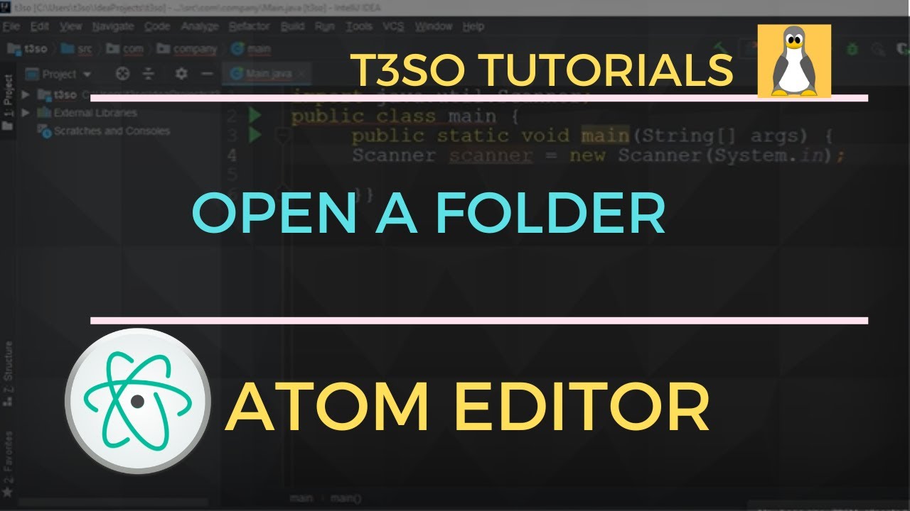 How To Open A Folder In Atom Editor YouTube