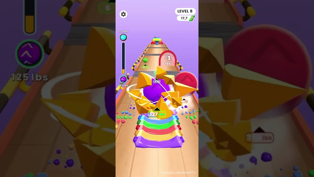 Overweight Balls - All Levels Gameplay Pop Pi (Levels 7-9)