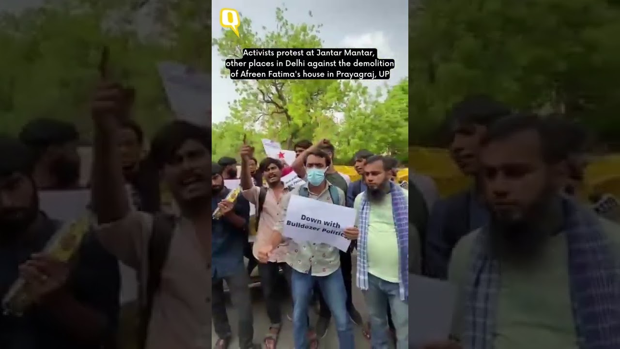 Prophet Row | Activists Protest in Delhi Against Bulldozer Action in Prayagraj