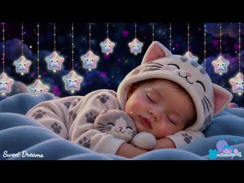 Baby Sleep Music 🎵 Relax Deeply in 3 Minutes 💫 Mozart & Brahms Lullabies for Peaceful Nights