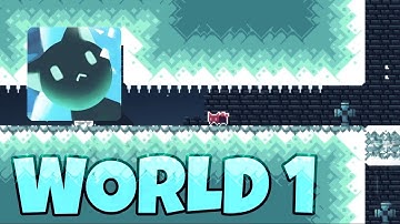 Nameless Cat - full World 1 walkthrough (all fish cans) - No commentary