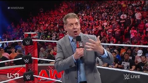 WWE Monday Night RAW 6/20/2022 - Mr McMahon Returns To Announce That John Cena Is Back Next Week!