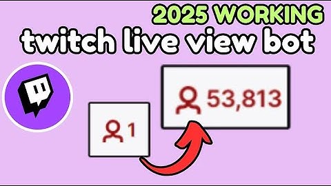Free Twitch Live Viewers 2025 [ Discord Commands ]
