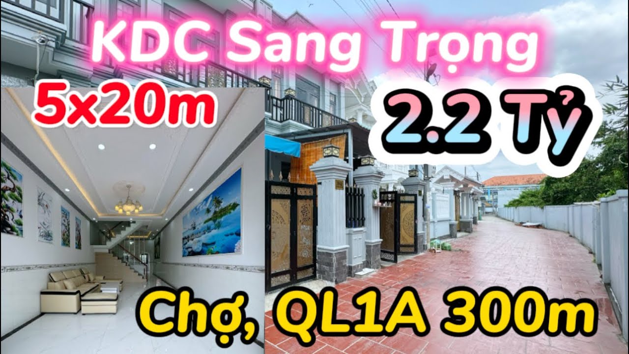 Kdc1a Nhà Trong KDC 5x20m Sổ Riêng Sát Bên Chợ Và Quốc Lộ 1A 300, Nhà 1 Lầu ...