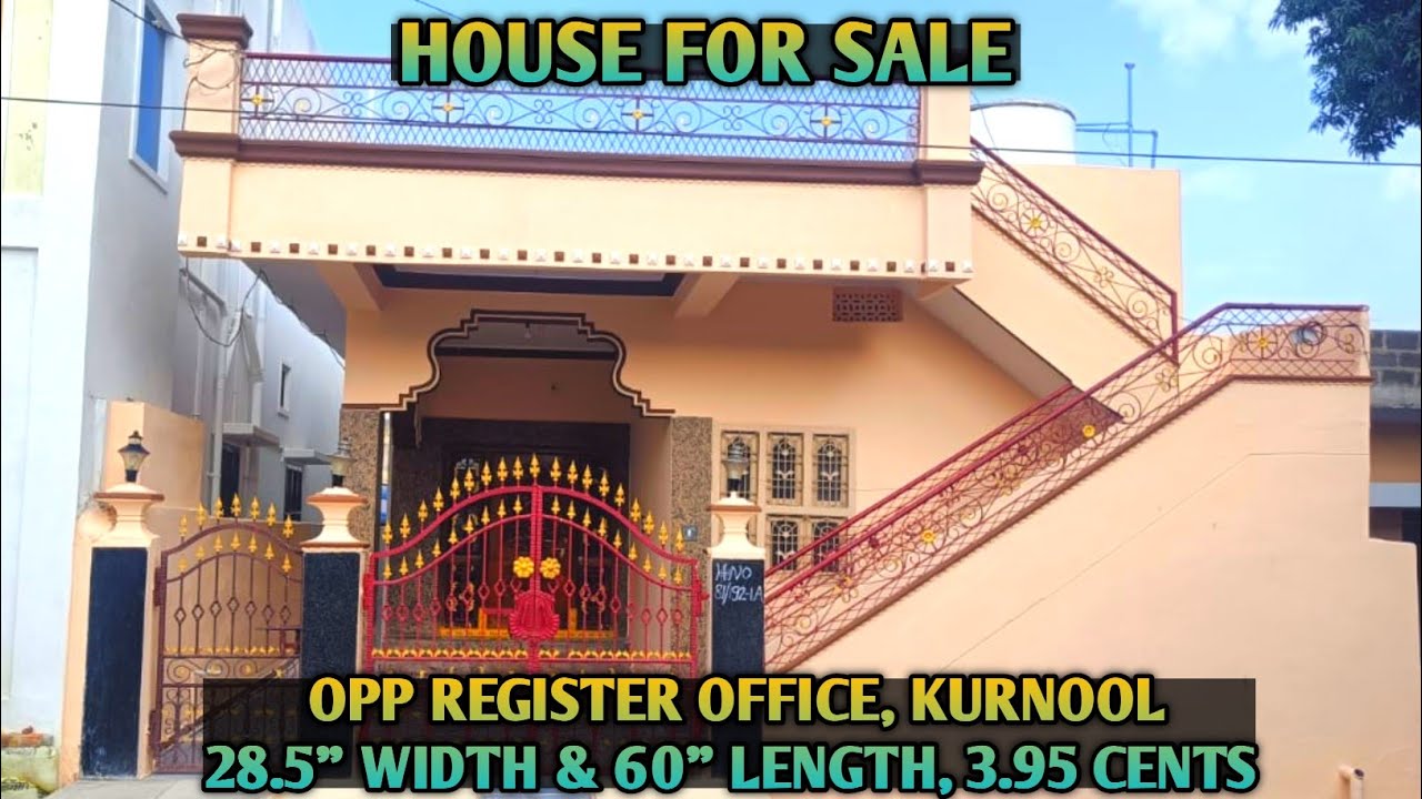 HOUSE FOR SALE || OPP REGISTER OFFICE || KURNOOL || @ShivaChamiraju