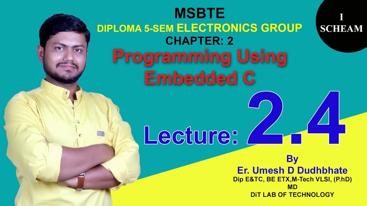 EMBEDDED SYSTEM # CHAPTER 2 : Programming Using Embedded C | Lecture 2. ...