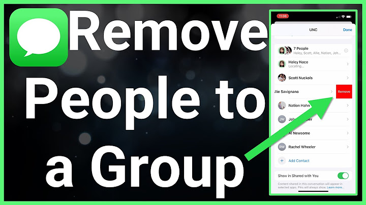 How to remove someone from a group text iPhone 12