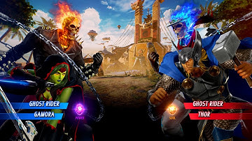 GHOST RIDER & GAMORA VS GHOST RIDER & THOR - Marvel vs. Capcom: Infinite