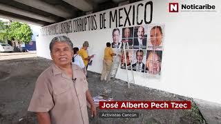 REINSTALAN EL MURO DE LA IGNOMINIA EN CANCÚN