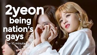 2yeon (Nayeon x Jeongyeon) being nation’s gayest couple for 10 minutes straight