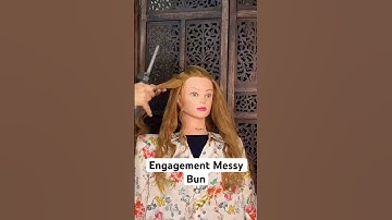 Thumbnail of Engagement Messy Bun in easy way #punjabisong #punjabimusic #music #song #bhangraboogie #punjabidj