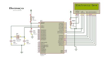 16x2 Alphanumeric LCD Interfacing with ATmega32 In 4-Bit And 8-Bit Mode