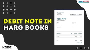 Debit Note [Hindi] | Marg Books | ONLINE Accounting