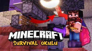 WİTHER BOSS KIYMA MAKİNESİ 😂 AFK NETHER YILDIZ FARMI !!! | Minecraft Survival Okulu 1.18 B#81