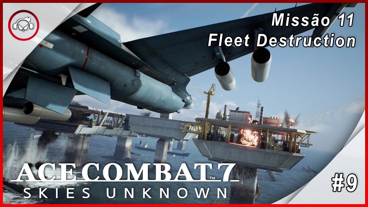 Miniatura do vídeo Ace Combat 7 Sky Unknown, Missão 11, Fleet Destroction  - Gameplay #9 PT-BR