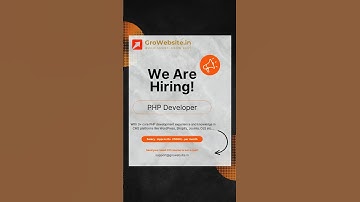 We are hiring PHP Developer with experience in CMS platforms. #phpdeveloper #wordpressdeveloper