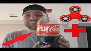How to make a Fidget Spinner out of coca cola Diy