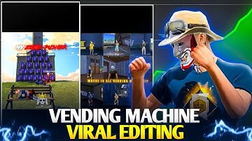 Viral Vending Machine Short Full editing Tutorial Like @BONEX4_FF || unlimited vending mal code 🤫 ||