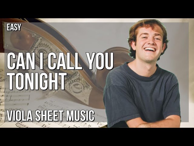 Free Can I Call You Tonight by Dayglow sheet music