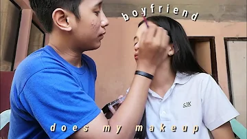 BOYFRIEND DOES MY MAKEUP | Avril & Sean