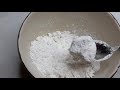 Asmr eating leftovers chunks with cornstarch powder