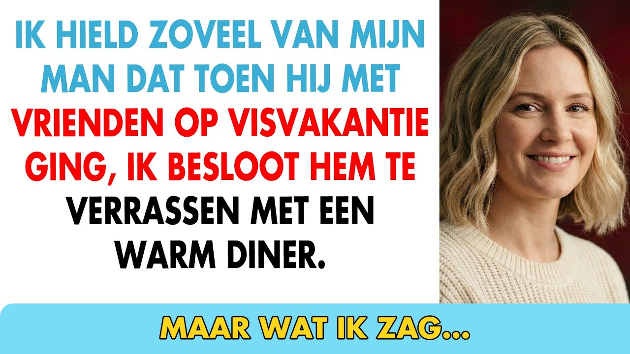 Ik besloot mijn man te verrassen tijdens zijn visuitstapje. Maar toen ik aankwam…