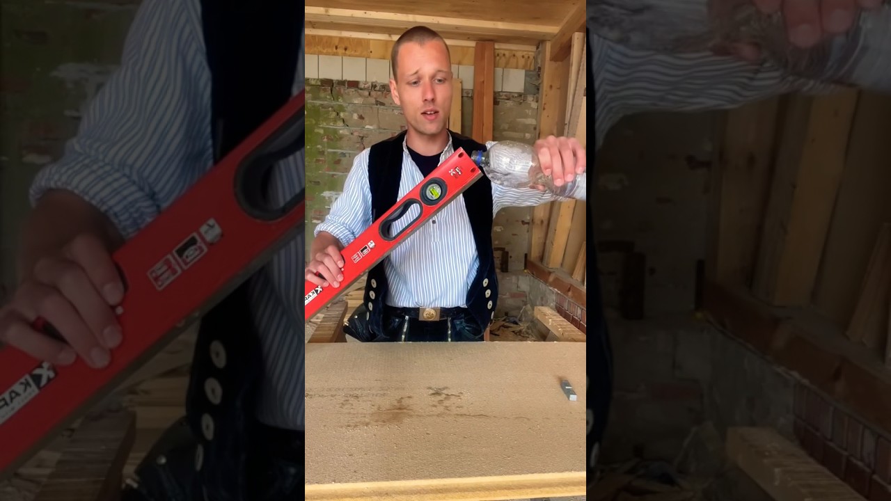 Lasst euch mit der Wasserwaage nicht verarschen 